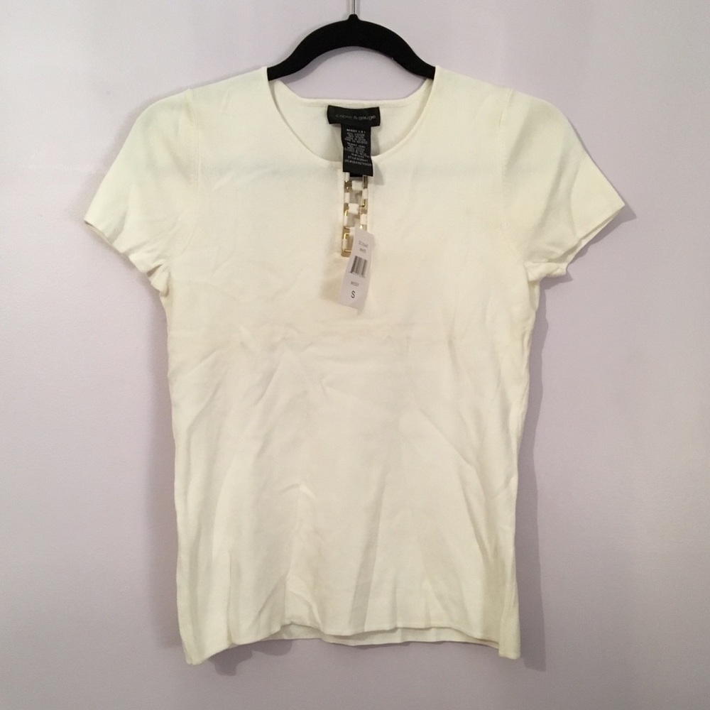 Cable & Gauge White Top
